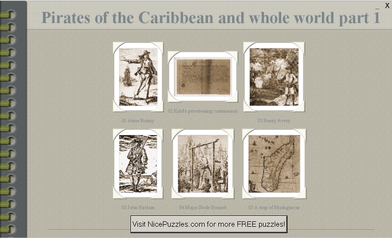 Click to view Pirates of Caribbean and World Puzzle 1.0 screenshot